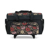 Funda con ruedas para máquina de coser «Everything Mary XXL», con estampado floral en rojo y beige – Bolso de gran tamaño para máquina de coser, ideal para viajes y clases