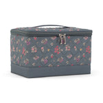 Everything Mary Sewing Box Organizer in Grey Quilted Floral – Soft-Side Collapsible Sewing Kit Caddy with Pin Cushion & Storage Pocket for Notions
