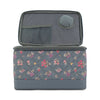 Organizador para caja de costura «Everything Mary» en estampado floral acolchado gris: estuche plegable de lados blandos para kit de costura con alfiletero y bolsillo para guardar accesorios de costura