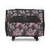 Estuche con ruedas para máquina de coser «Everything Mary XL» con estampado de flores moradas: bolsa de mano para máquina de coser, ideal para viajes, clases y patchwork