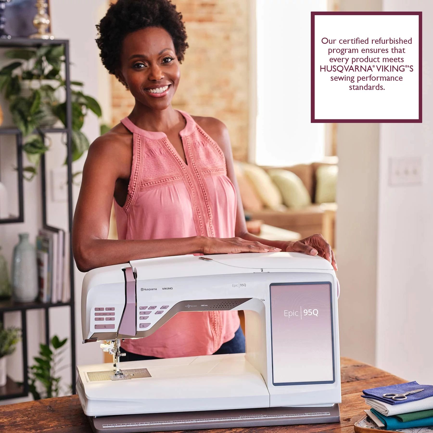 Refurbished EPIC™ 95Q Sewing Machine | Husqvarna® Viking®