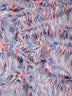 Tela de piel sintética «Alaska Rainbow» de pelo largo con motivos de animales en rosa, blanco y azul / Se vende por yardas