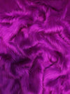 Tela de piel sintética de pelo largo y peludo, color uva / Se vende por yardas||color: uva