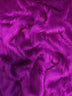 Tela de piel sintética de pelo largo y peludo, color uva / Se vende por yardas