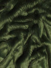 Hunter Green Solid Shaggy Long Pile Faux Fur Fabric / Sold By The Yard||color:Hunter Green