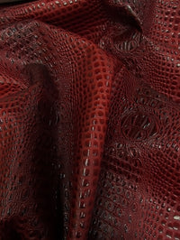 Deadpool Rojo (nuevo lote) Tejido vinílico con relieve 3D Florida Gator / Se vende por yardas