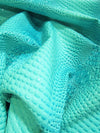 Fiji Turquoise Florida Gator 3D Embossed Vinyl Fabric / Sold By The Yard