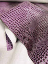 Passion Purple Florida Gator 3D Embossed Vinyl Fabric / Sold By The Yard