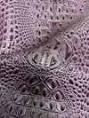 Western Cream (New Lot) Florida Gator 3D Embossed Vinyl Fabric / Sold By The Yard