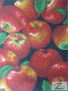 Apple Black Cotton Polyester Fabric
