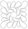Cuadrado emplumado 9" Quilt Stencil