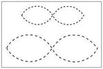 Figure 8 1.5"x5" and 2.25"x7" Quilt Stencil
