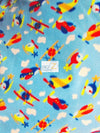 Airplanes In The Sky Fleece Fabric