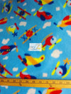 Airplanes In The Sky Fleece Fabric