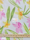 Spring Floral Rosette Fleece Fabric