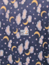 Moon Clouds Fleece Fabric