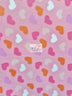 Loving Hearts Pink Fleece Fabric