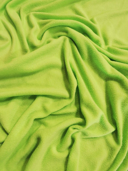 Fleece Fabric Solid / Lime Green||color:Lime Green