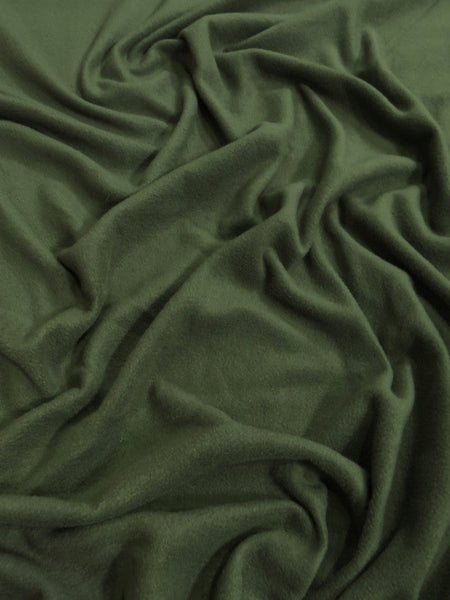 Fleece Fabric Solid / Olive||color:Olive