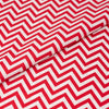 Stitch & Sparkle 100% Cotton, 44" Wide, DIY Project Quilt and Craft Fabric for Sewing, Cut by the Yard, Zigzag||color:Poppy