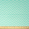 Stitch & Sparkle 100% Cotton, 44" Wide, DIY Project Quilt and Craft Fabric for Sewing, Cut by the Yard, Zigzag||color:Aqua