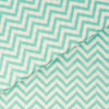 Stitch & Sparkle 100% Cotton, 44" Wide, DIY Project Quilt and Craft Fabric for Sewing, Cut by the Yard, Zigzag||color:Aqua