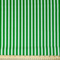 Stitch & Sparkle 100% Cotton, 44" Wide, Cut by the Yard, Alter Stripe Green