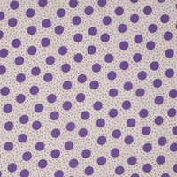 Stitch & Sparkle 100% Cotton, 44" Wide, Cut by the Yard, Far Near Dots Lilac Fabric