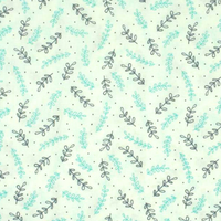 Stitch & Sparkle 100% Cotton, 44" Wide, Cut by the Yard, Farm Fields Aqua