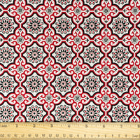 Stitch & Sparkle, 100 % algodón, 44" de ancho, se vende por yardas, diseño «Blossom Lattice»