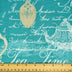 Stitch & Sparkle 100% Cotton, 44" Wide, DIY Project Quilt and Craft Fabric for Sewing, Cut by the Yard, Teatime Aqua