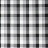 Stitch & Sparkle, 100 % algodón, 44" de ancho, tela para proyectos de bricolaje, colchas y manualidades, para coser, cortada por yardas, estampado de cuadros de 1" en color ónix