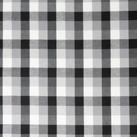 Stitch & Sparkle 100% Cotton, 44" Wide, Cut by the Yard, 1" Gingham Onyx