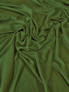 GLITTER STRETCH VELVET 360 GRAMS SPANDEX FABRIC / Olive / Sold by the Yard