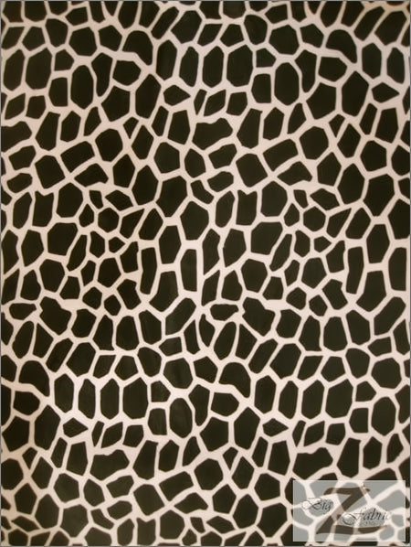 Tela de felpa marrón con estampado de jirafa / Se vende por metros||color: Marrón con jirafas