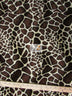 Safari Velboa Giraffe Animal Short Pile Fabric / Sold By The Yard