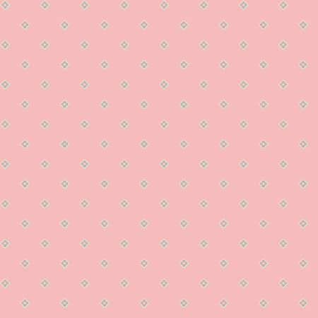 Geo Pink Meadow Blush 43"/44" Cotton Fabric Per Yard