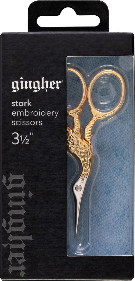 Tijeras de bordar «Stork» de Gingher, de 9 cm