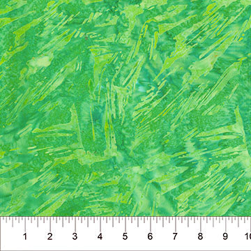 Green Brushstroke Celebration Cotton 44/45 Fabric Per Yard