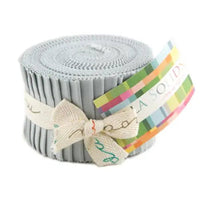 Tiras precortadas «Jelly Roll» de la colección «Grey Bella Solids Junior»
