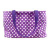 Bolso tote gitano con lunares morados