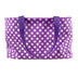 Bolso tote gitano con lunares morados