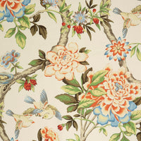Waverly 54" 100% Cotton Duck With Linen Look, Home Décor, Upholstery Fabric, Mudan Persimmon