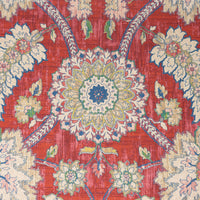 Waverly, 100 % algodón estampado de primera calidad, 54" de ancho, tela para tapicería y decoración del hogar, Garnet Castleford