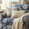 Waverly 100% Premium Printed Cotton, 54" Wide, Home Décor,  Upholstery Fabric, Indigo Castleford