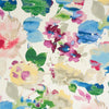 Waverly 54" 100% Cotton Duck With Linen Look, Home Décor, Upholstery Fabric, Aqua Fleur Bloom