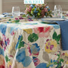 Waverly 54" 100% Cotton Duck With Linen Look, Home Décor, Upholstery Fabric, Aqua Fleur Bloom