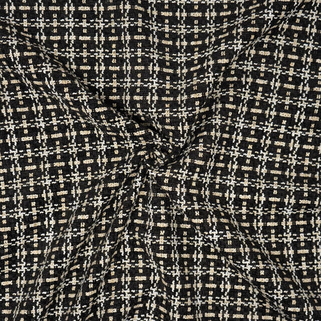 Waverly, 54" de ancho, 100 % poliéster, decoración del hogar, tela para tapicería, jacquard «Ebony Full Effect»