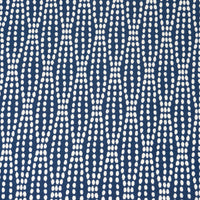 Tela para decoración del hogar Waverly, de 54"/55" de ancho, 70 % algodón y 30 % poliéster, con motivos en azul marino