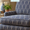 Waverly 54"/55" Wide, 70% Cotton 30% Polyester Navy Strands Home Décor Fabric